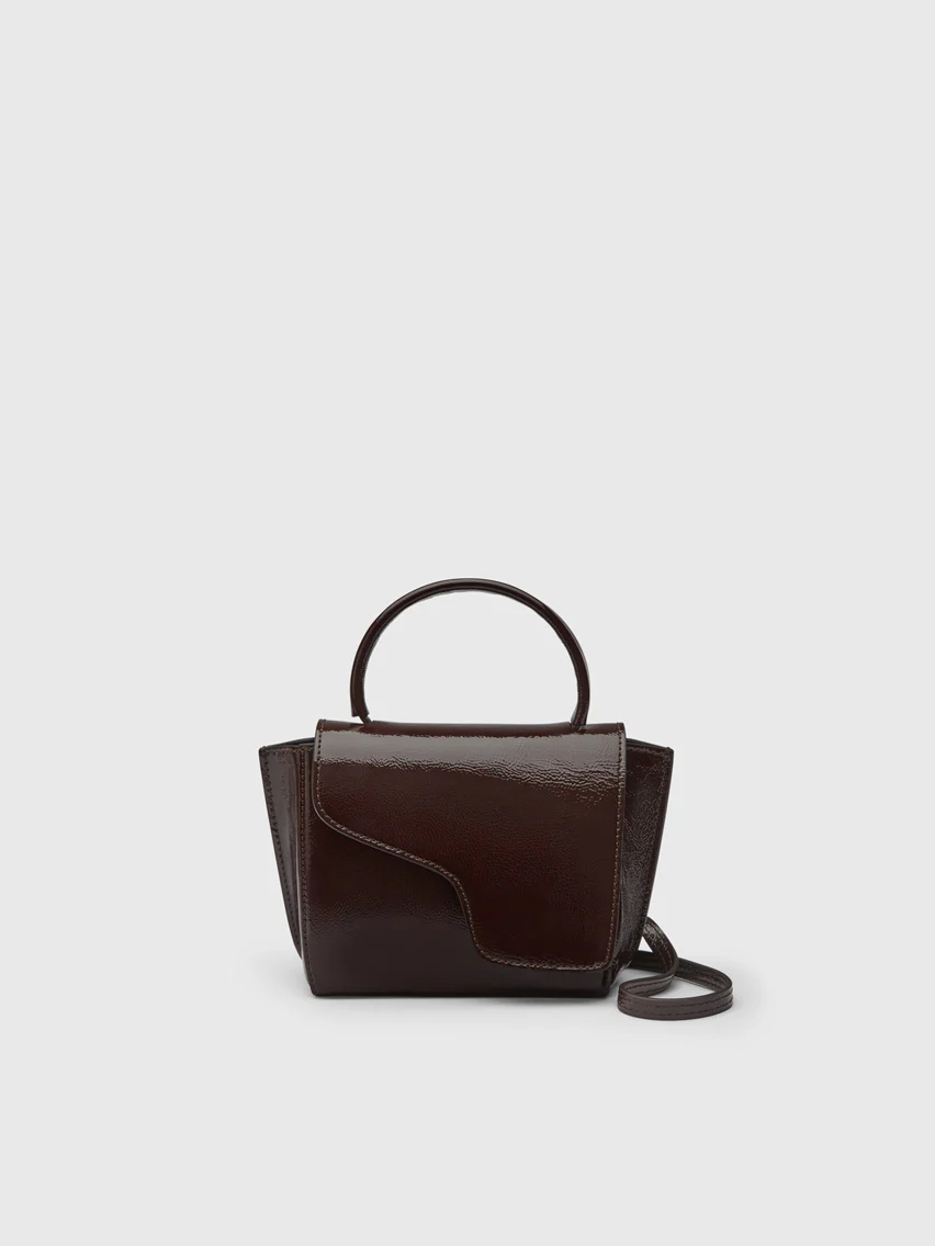 Montalcino Walnut Naplak Leather Mini handbag