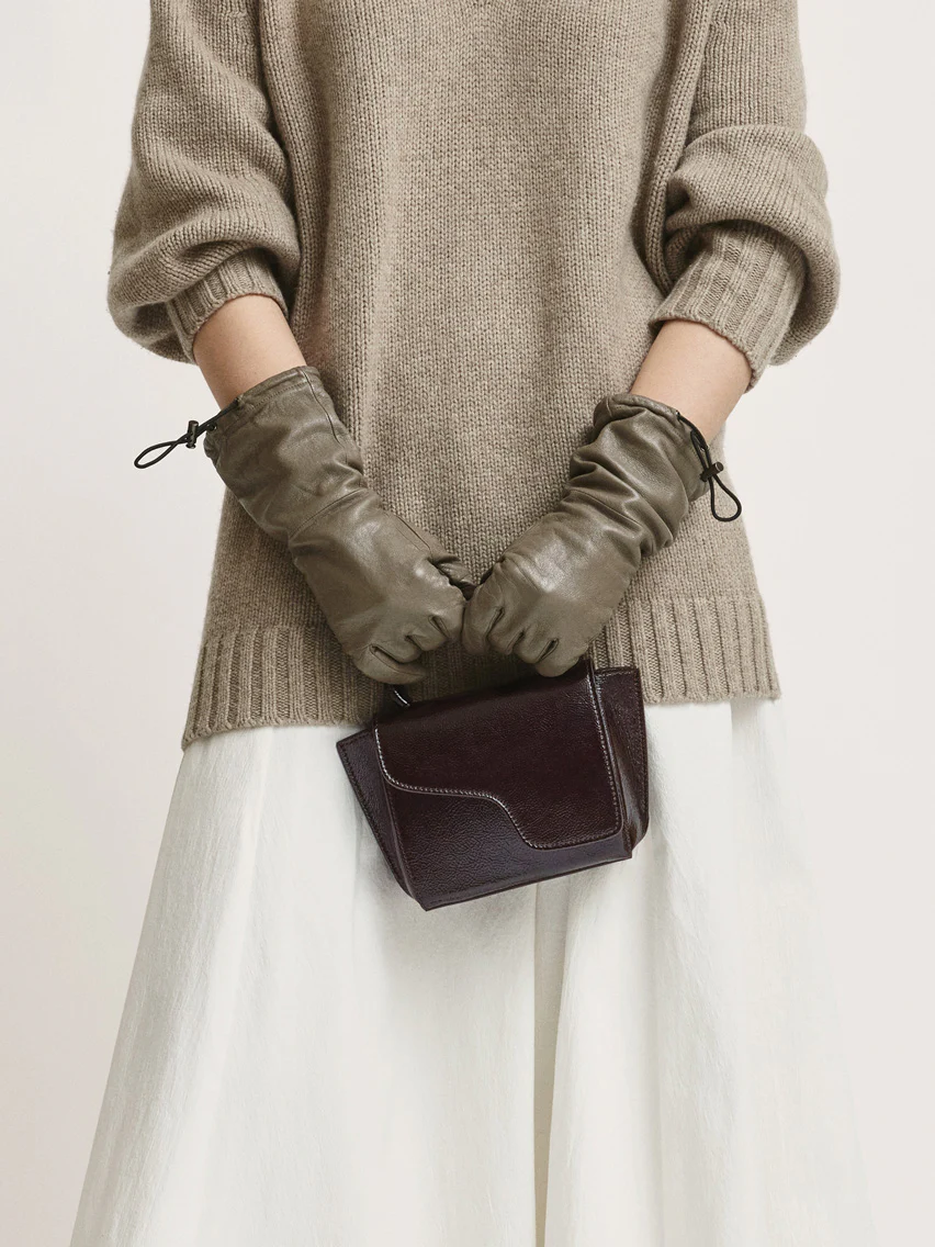 Montalcino Walnut Naplak Leather Mini handbag 2