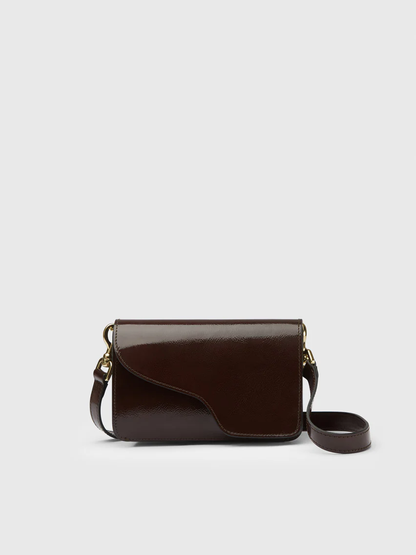 Corsina Walnut Naplak Leather Shoulder bag